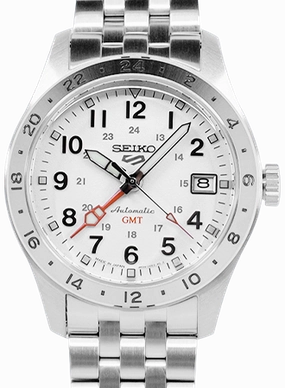 Seiko 5 Sports Field Sports Style GMT White Ref. SBSC009