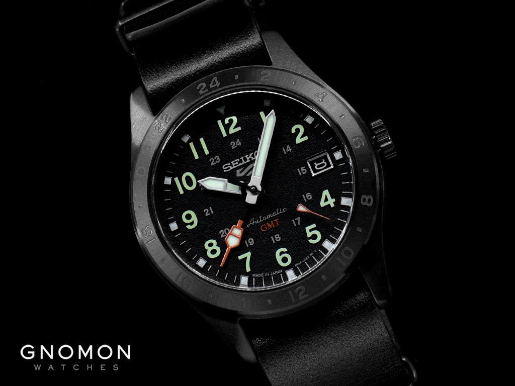 Seiko 5 Sports Field Street Style GMT Blackout Ref. SBSC013