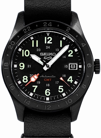 Seiko 5 Sports Field Street Style GMT Blackout Ref. SBSC013