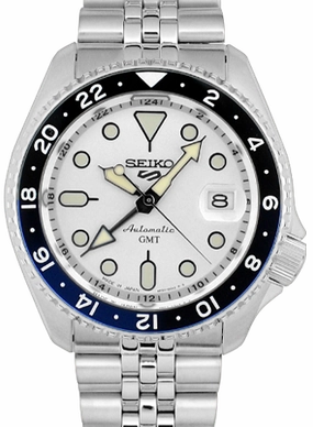 Seiko 5 Sports GMT Series White Ref. SBSC017