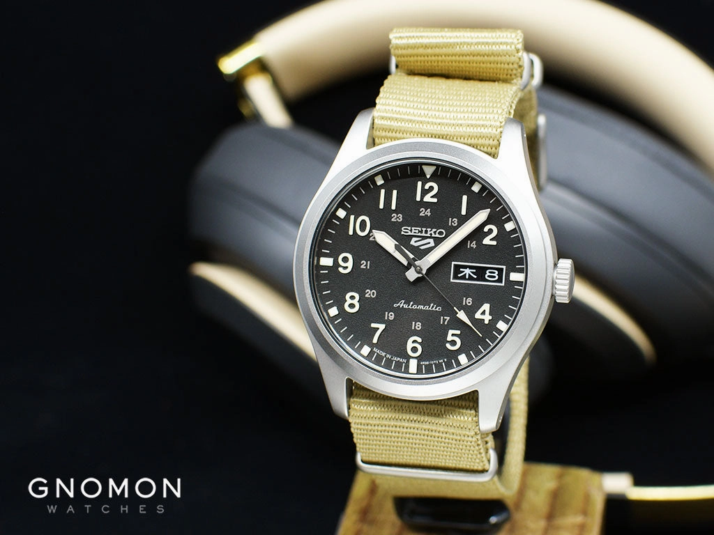 Seiko 5 Sports Military Style Black - Nylon Ref. SBSA117