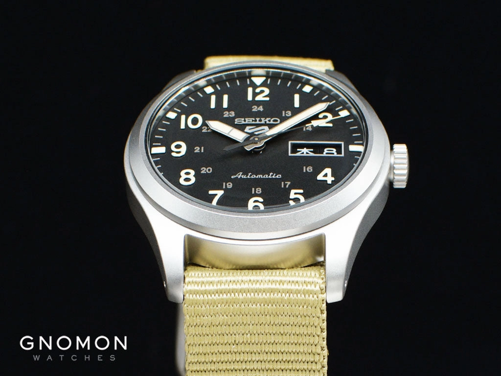 Seiko 5 Sports Military Style Black - Nylon Ref. SBSA117