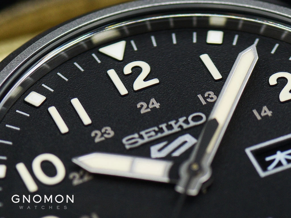 Seiko 5 Sports Military Style Black - Nylon Ref. SBSA117