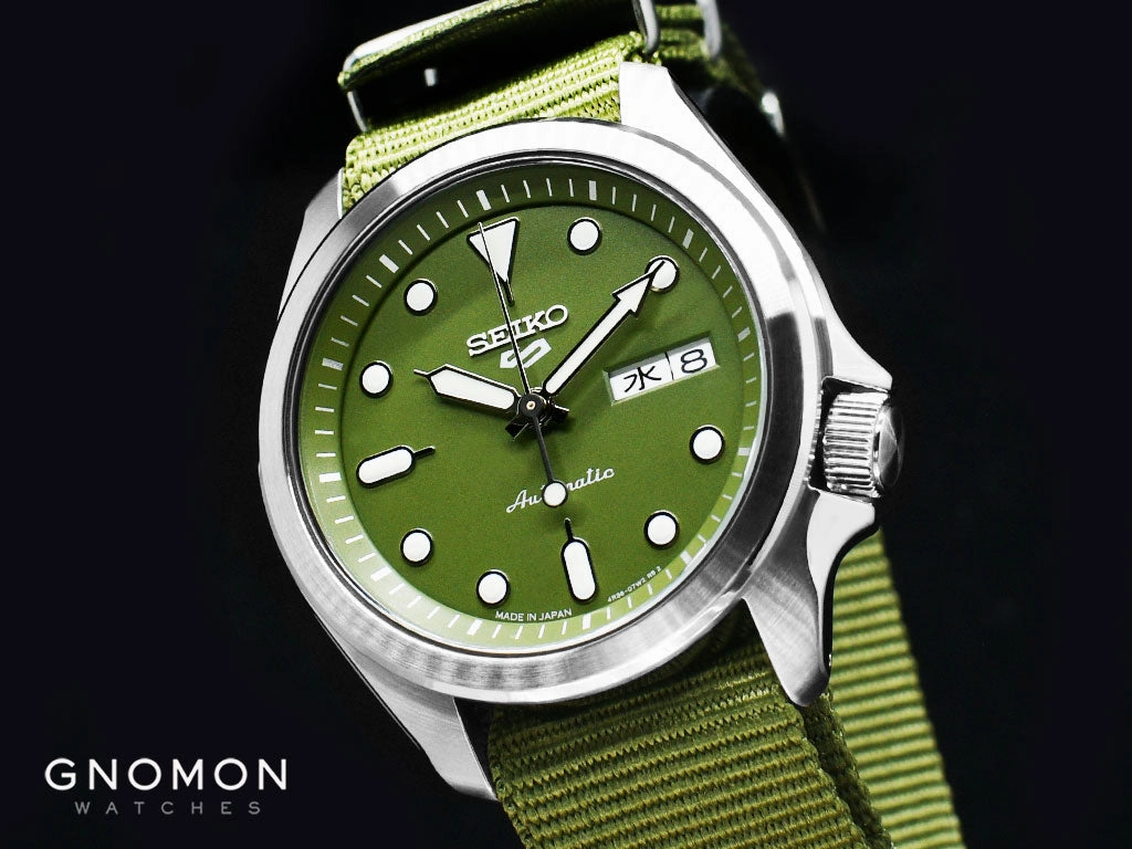 Seiko 5 Sports Sports Style Military Green 40 Ref. SBSA055