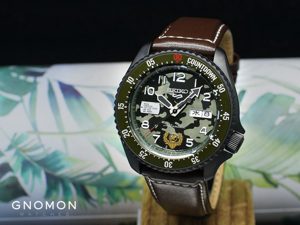 Seiko 5 Sports Street Fighter Series Guile "Indestructible Fortress" - Ltd Ed 9999pcs - Ref. SBSA081