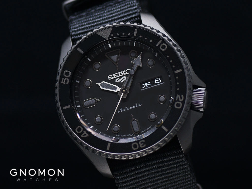 Seiko 5 Sports Street Style Blackout Ref. SBSA025