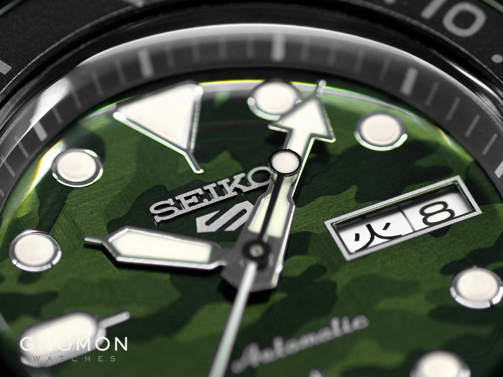 Seiko 5 Sports Street Style Camo Green Ref. SBSA173