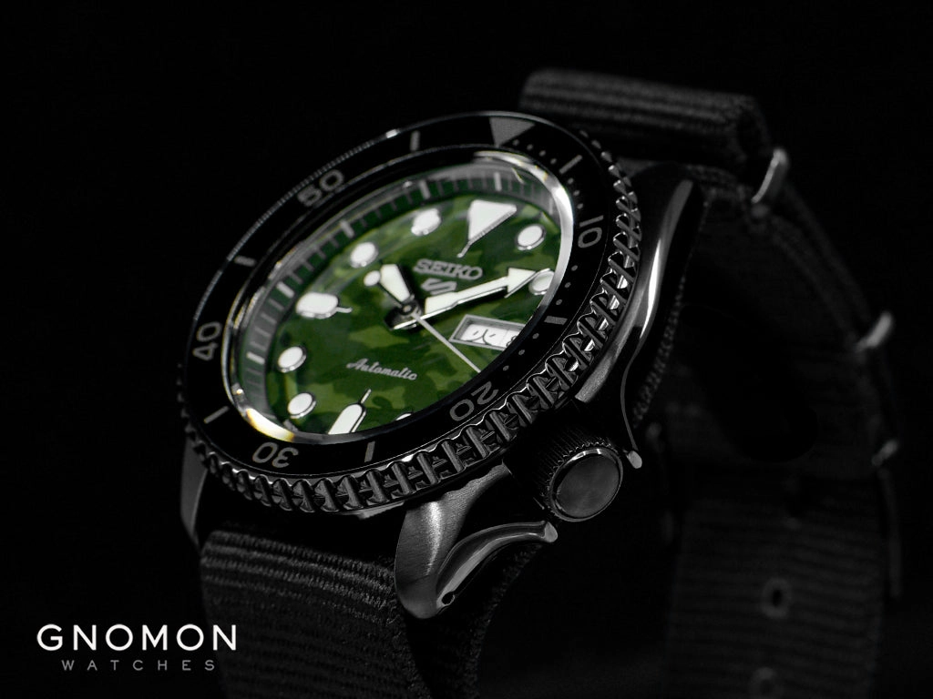 Seiko 5 Sports Street Style Camo Green Ref. SBSA173
