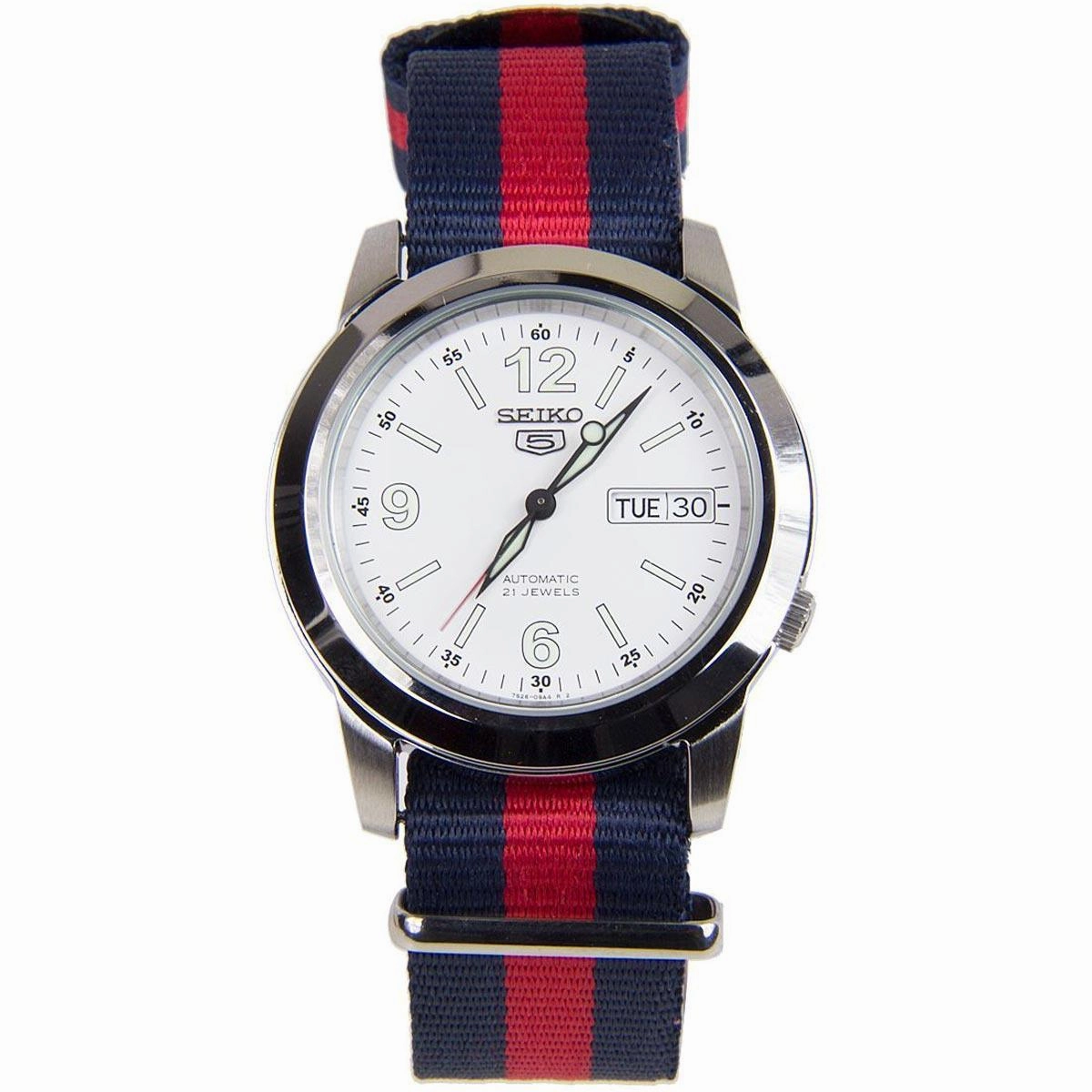 Seiko Men's Automatic Watch - 5 Sports Silver Stainless Steel Bracelet | SNKE57K1
