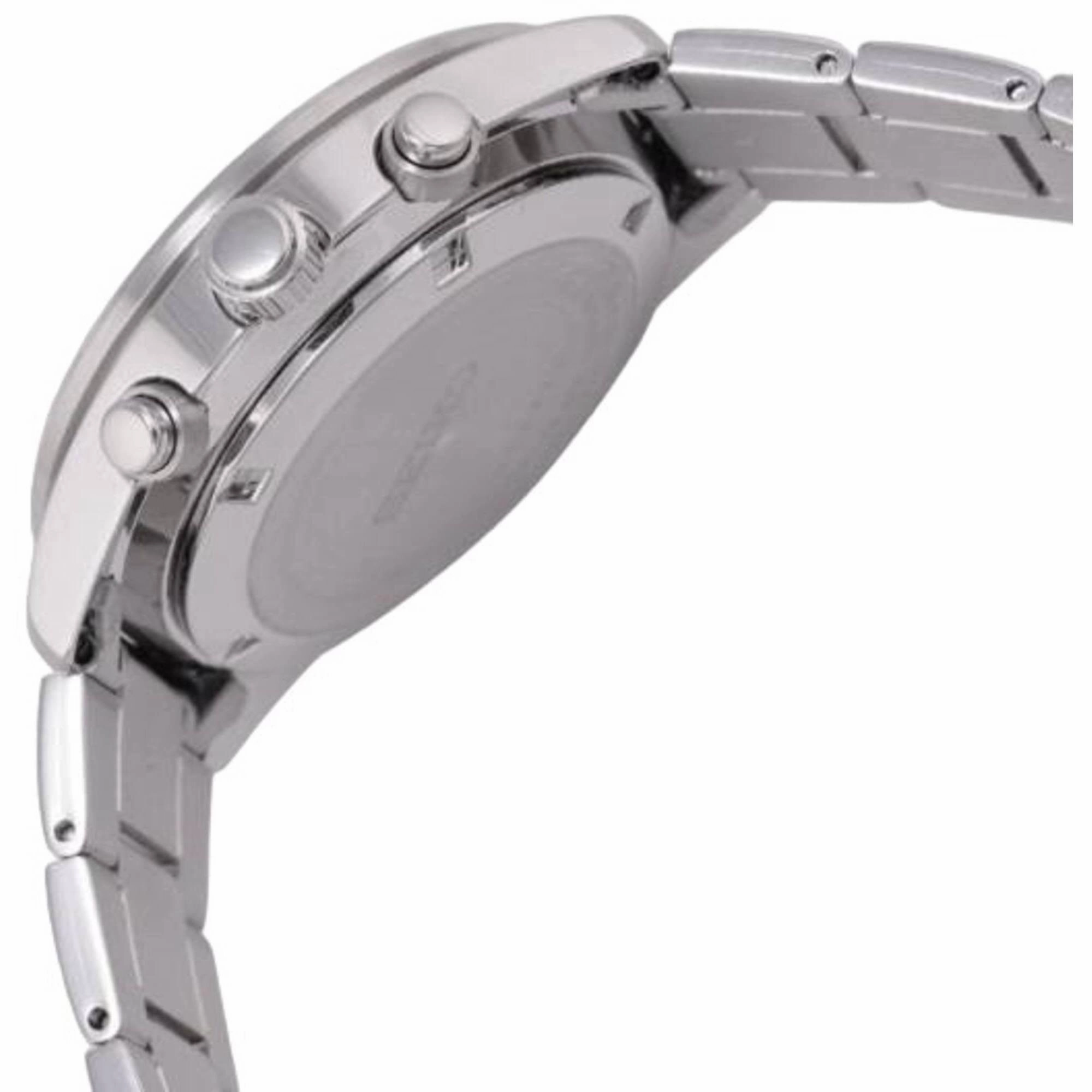 Seiko Men's Watch - Chronograph Black Dial Silver Stainless Steel Bracelet | SSB379P1