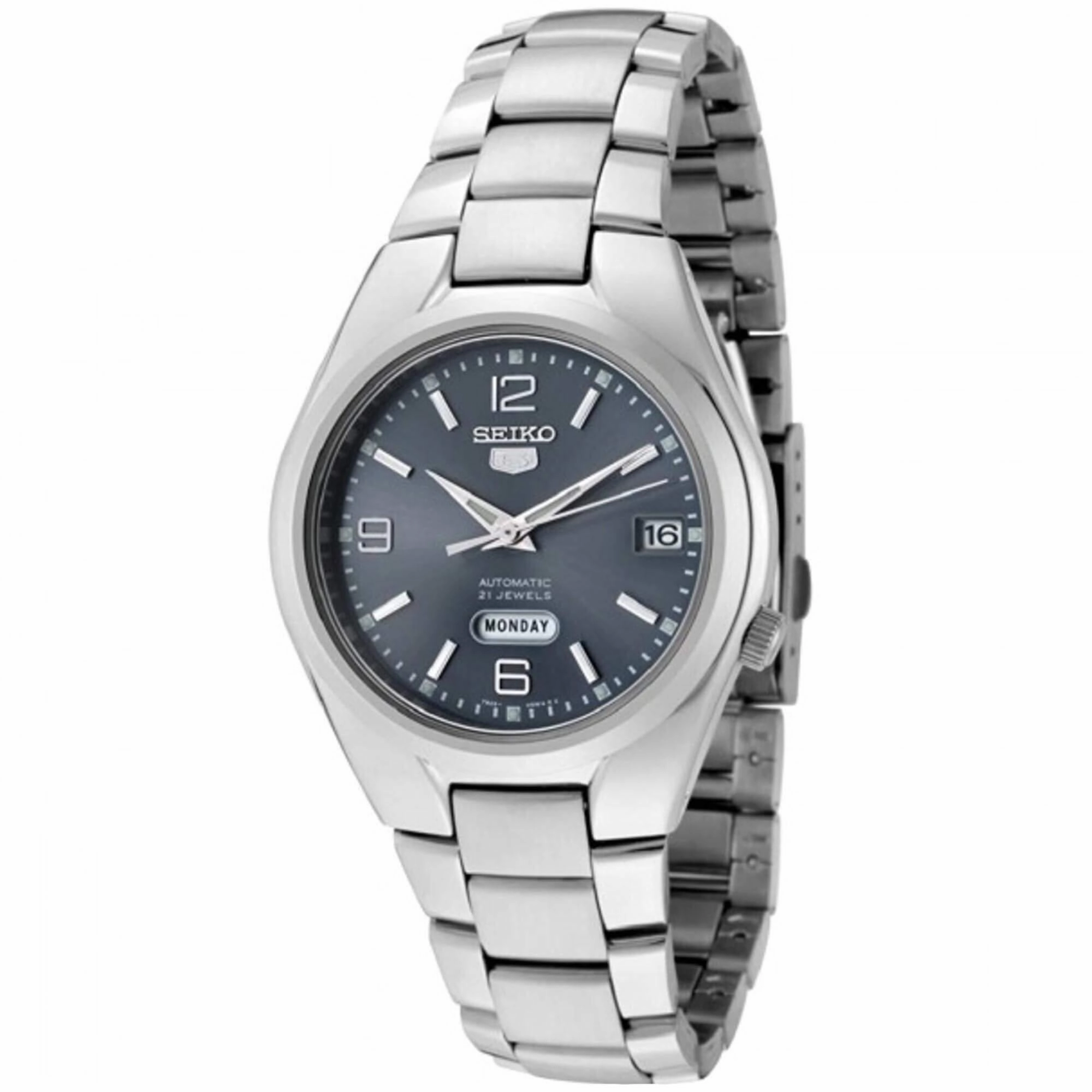 Seiko Men's Watch - Series 5 Automatic Grey Dial Stainless Steel Bracelet | SNK621K1