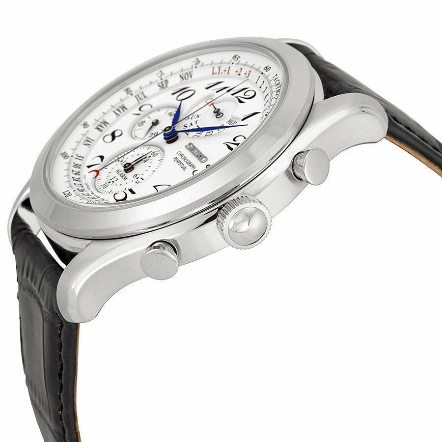 Seiko Neo Classic Alarm Perpetual Chronograph Mens Watch