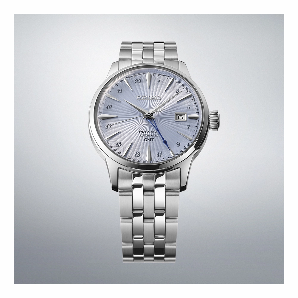 Seiko Presage Automatic GMT Stainless Steel Timepiece SSK037J
