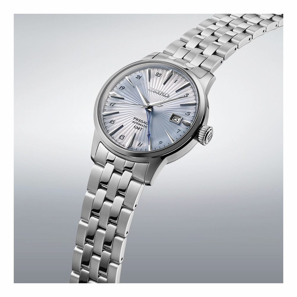 Seiko Presage Automatic GMT Stainless Steel Timepiece SSK037J