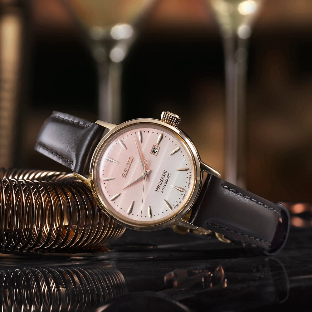 Seiko Presage Pinky Twilight Cocktail Time Limited Edition Ladies Watch SRE014J1