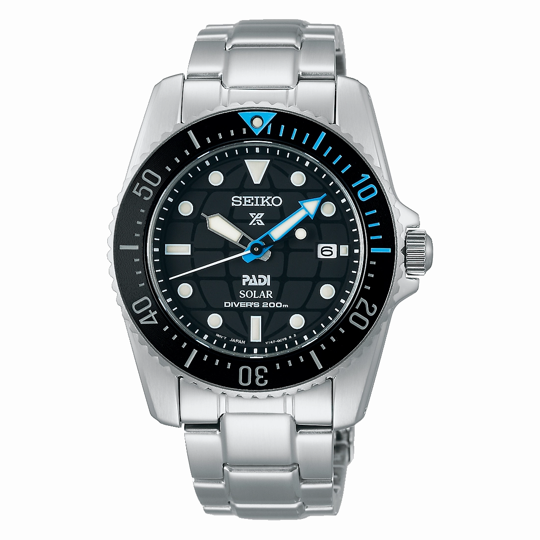 Seiko Prospex Black Padi Sports Solar Divers Men's Watch SNE575P