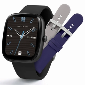 Series 50 Reflex Active Black Smart Calling Watch Interchangeable Set