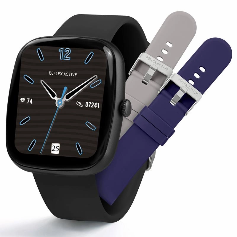 Series 50 Reflex Active Black Smart Calling Watch Interchangeable Set