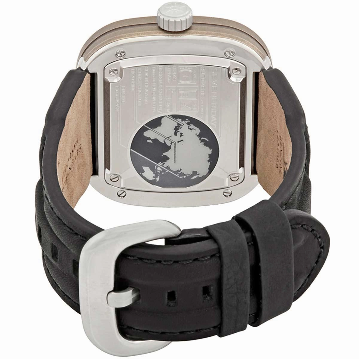 SevenFriday Men's Watch - S-Series Silver and Grey Dial Power Reserve Strap | S2-01