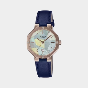 Sheen Women's Analog Leather Watch SH259 - SHE-4543CGL-2AUDF