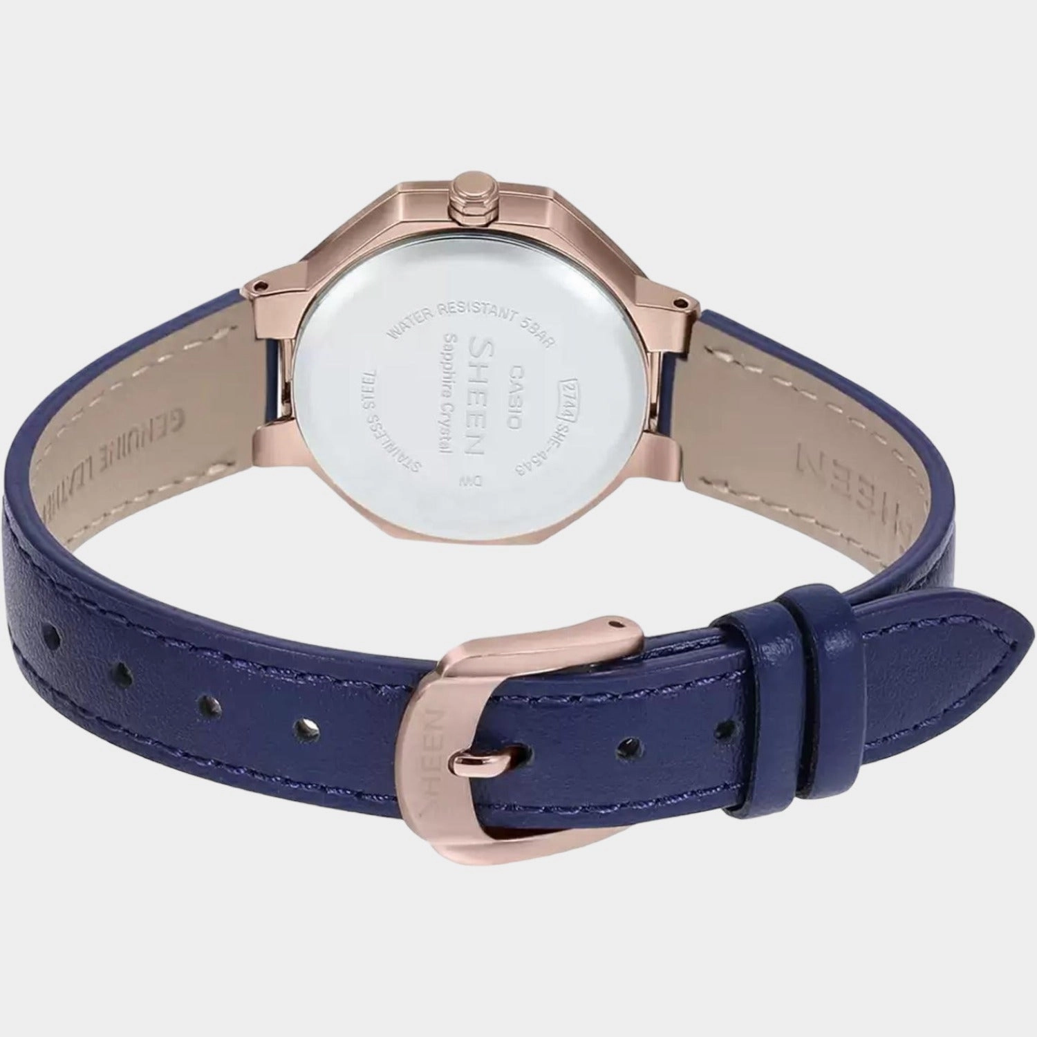 Sheen Women's Analog Leather Watch SH259 - SHE-4543CGL-2AUDF