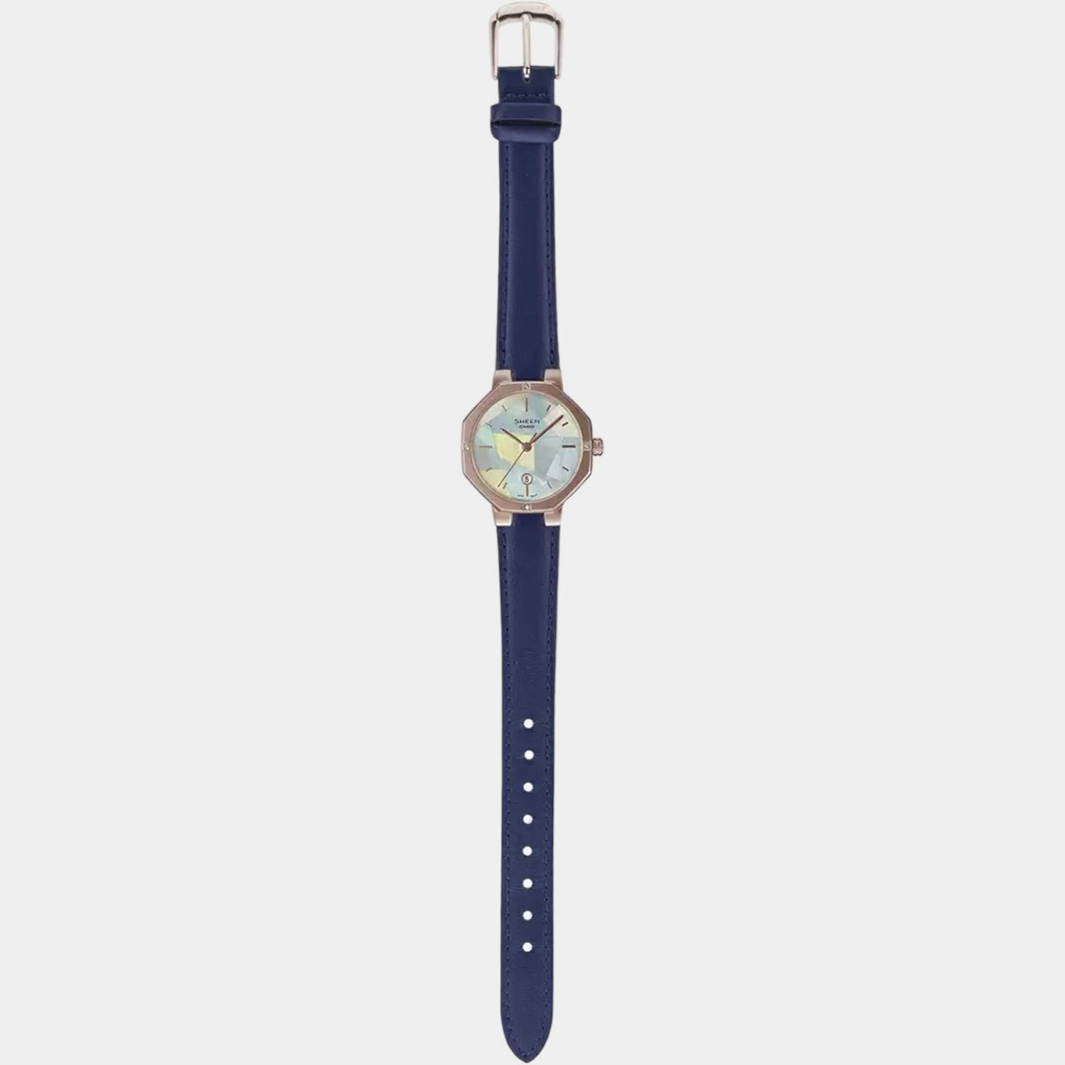 Sheen Women's Analog Leather Watch SH259 - SHE-4543CGL-2AUDF