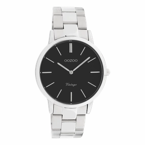 Silver coloured OOZOO watch with stainless steel bracelet - C20031