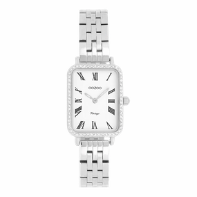 Silver coloured OOZOO watch with stainless steel bracelet - C20413