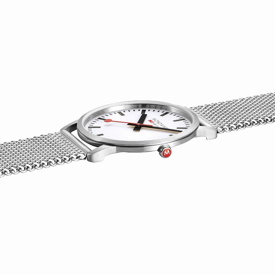 Simply Elegant, Brushed Steel, 40 mm, Stainless Steel