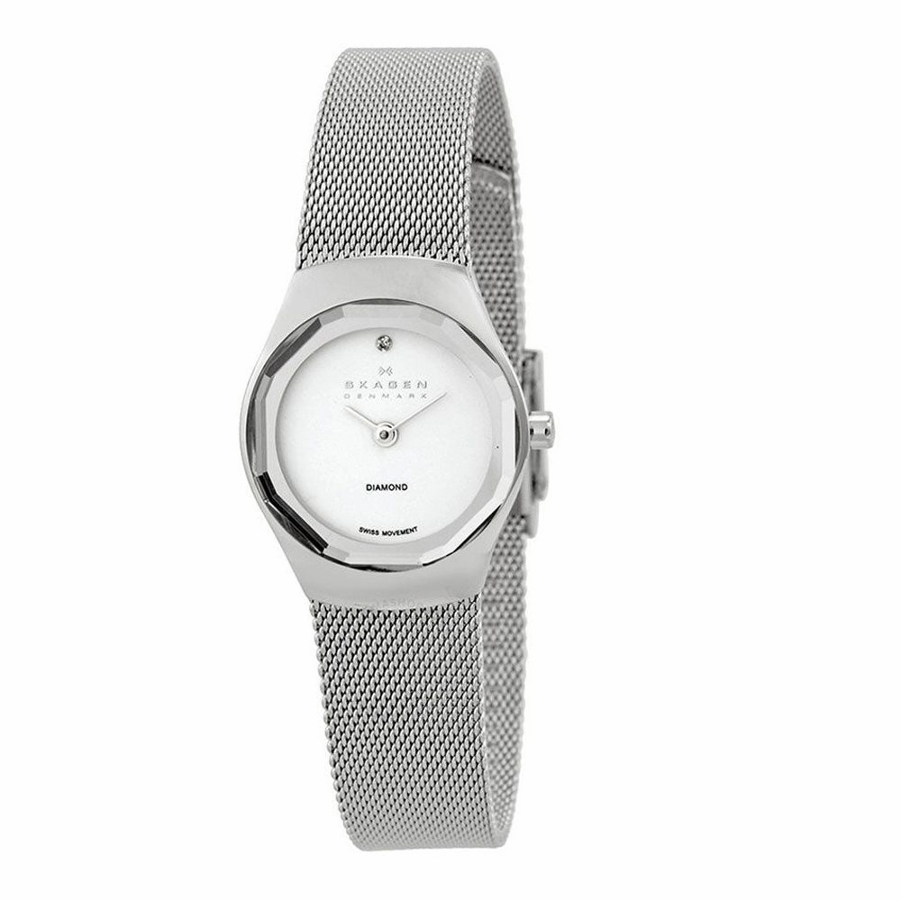 SKAGEN 432SSSS Black Label Executive Silver Dial Stainless Steel Women's Watch