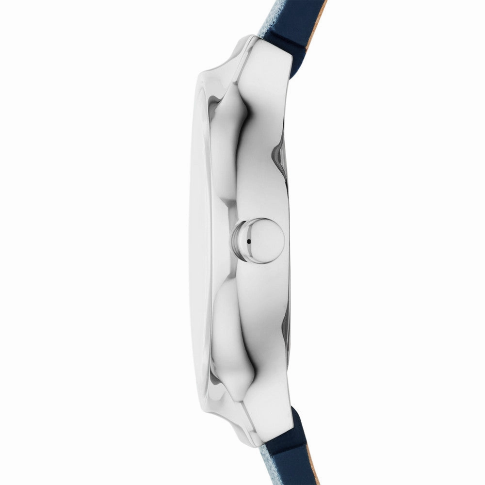Skagen Freja Lille Two-Hand Ocean Blue Eco Leather Watch SKW3007