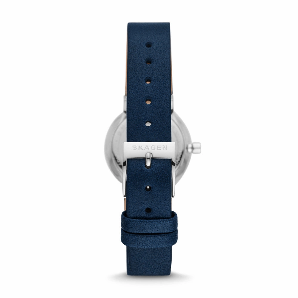 Skagen Freja Lille Two-Hand Ocean Blue Eco Leather Watch SKW3007
