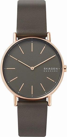 Skagen Women's Grey Dial Watch with Leather Strap SKU SKW2794
