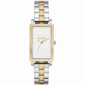 Skagen Women's Watch - Hagen Lille White Dial Plated Steel Bracelet | SKW3156