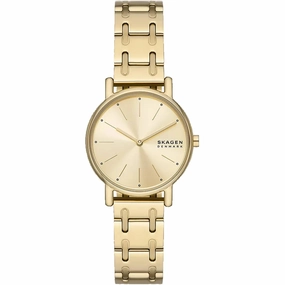 Skagen Women's Watch - Signatur Lille Gold Dial Plated Steel Bracelet | SKW3124