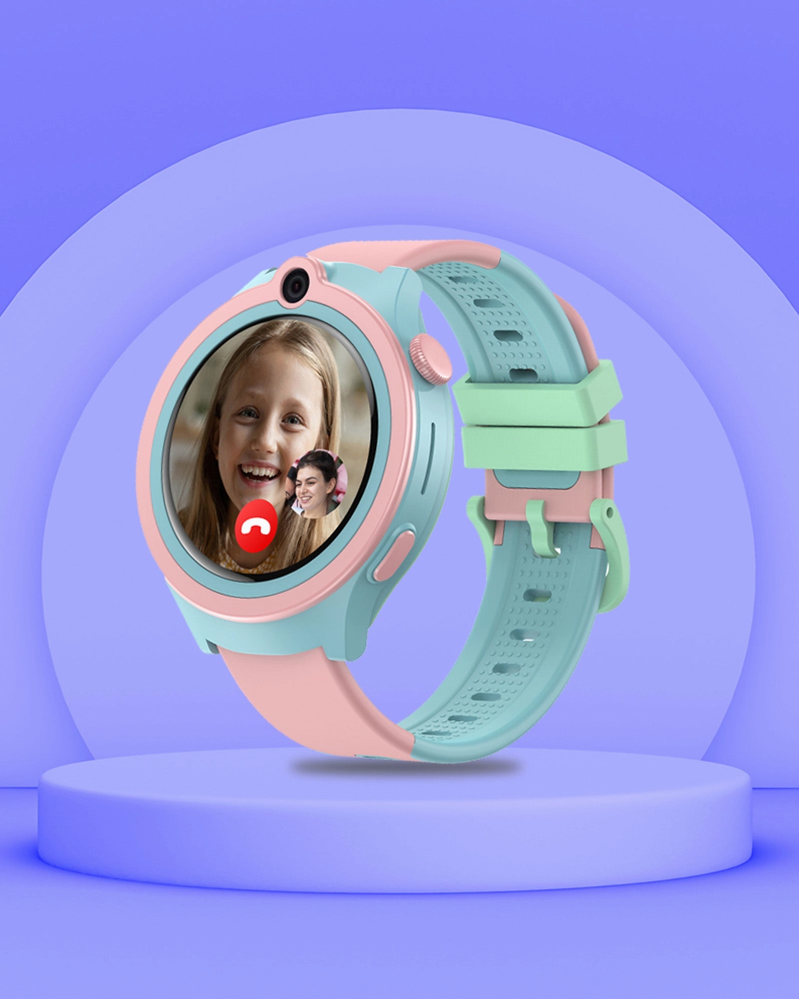 Spiky Cacus 4g Video & Voice Calling Smartwatch with GPS  - Blue