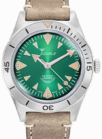 Super-Squale Big Arrows Green - Leather