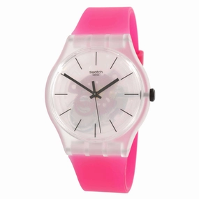 Swatch Unisex Watch - Monthly Drops Pink Daze Transparent and Pink Dial | SO29K107