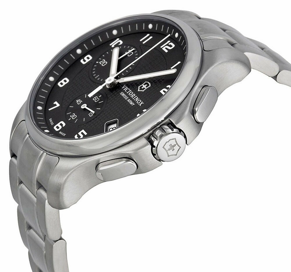 Swiss Army Classic Officer's Chronograph Quartz Steel Mens Watch 241592