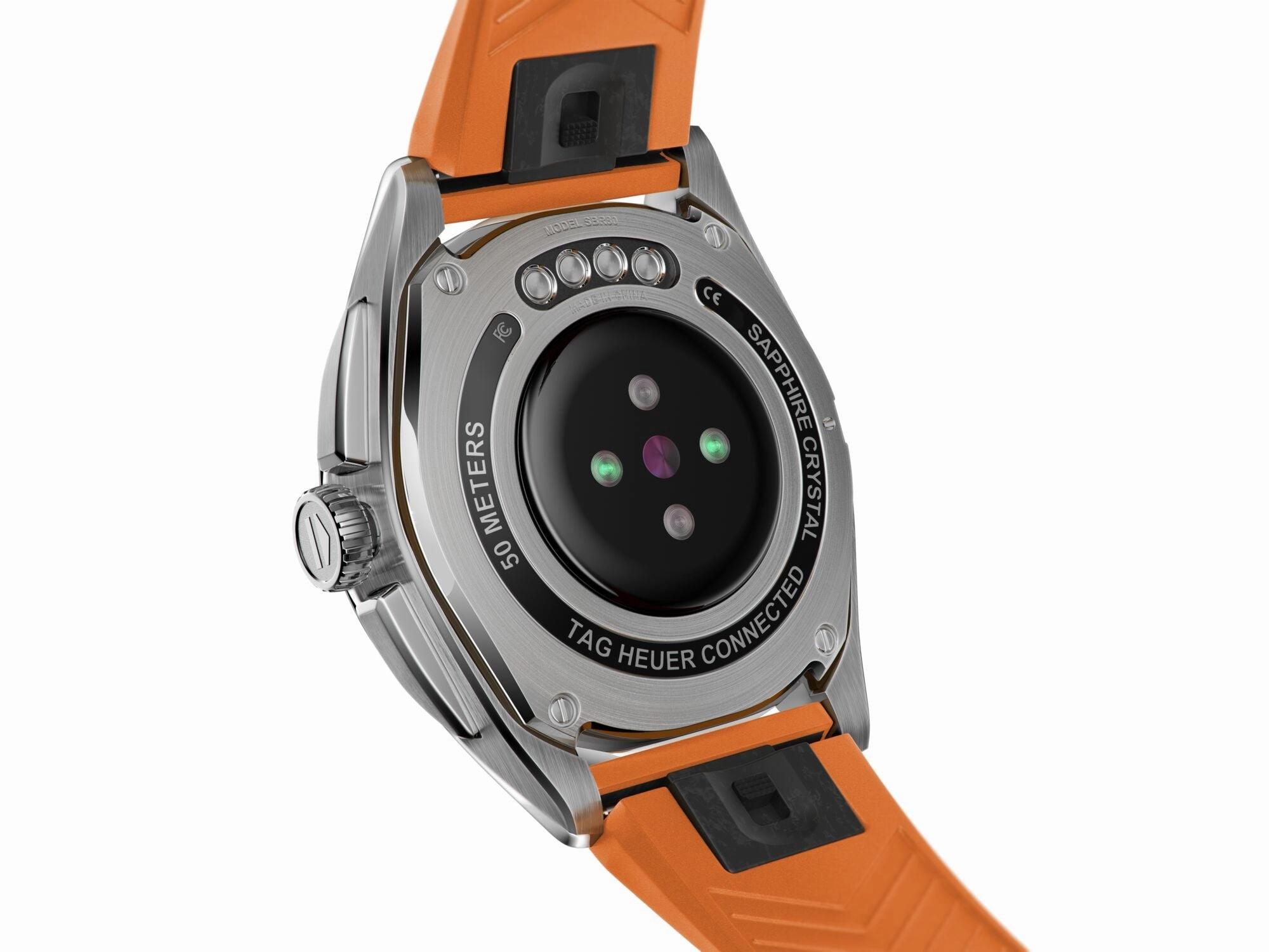 TAG Heuer Watch Connected Calibre E4 42 Orange Rubber