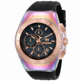 Technomarine Men's Chrono Watch - Cruise Original Black Dial Rubber Strap | TM-115367