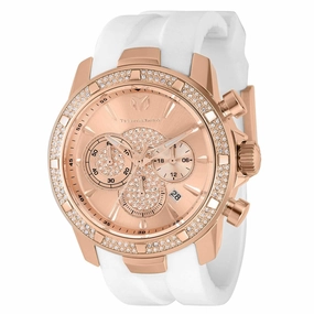 Technomarine Men's Watch - UF6 Chronograph Rose Gold Dial Silicone Strap | TM-621013