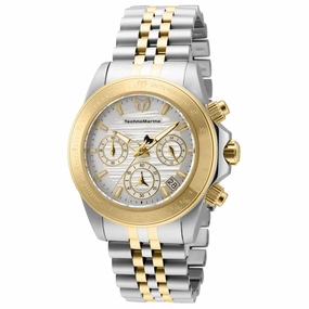 Technomarine Women's Chrono Watch - Manta Ray Two Tone Steel Bracelet | TM-219027