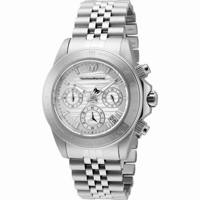 Technomarine Women's Chronograph Watch - Manta Ray Silver Tone Bracelet | TM-219025