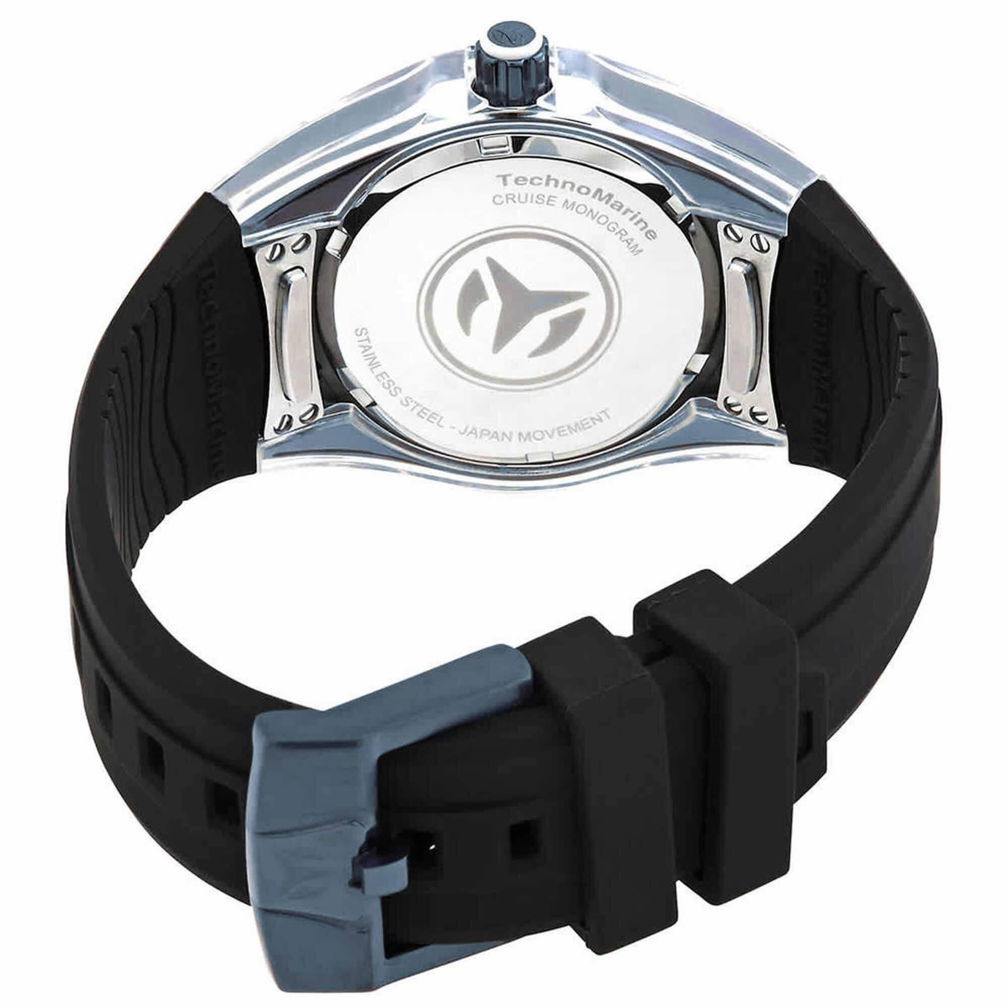 Technomarine Women's Watch - Cruise Blue Case White Dial Silicone Strap | TM-121222
