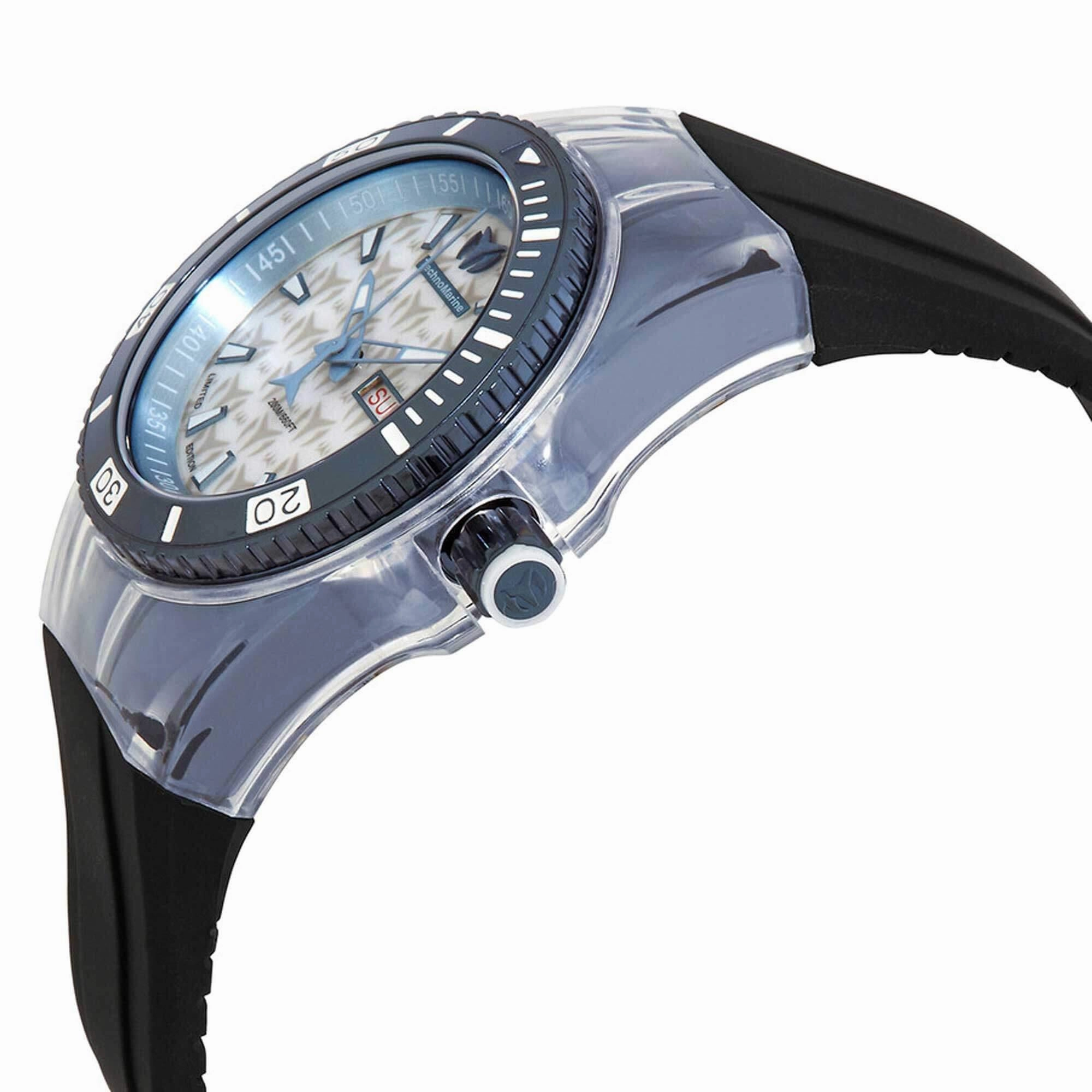 Technomarine Women's Watch - Cruise Blue Case White Dial Silicone Strap | TM-121222