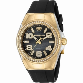 Technomarine Women's Watch - Cruise Yellow Gold Case Crystal Bezel Strap | TM-121257