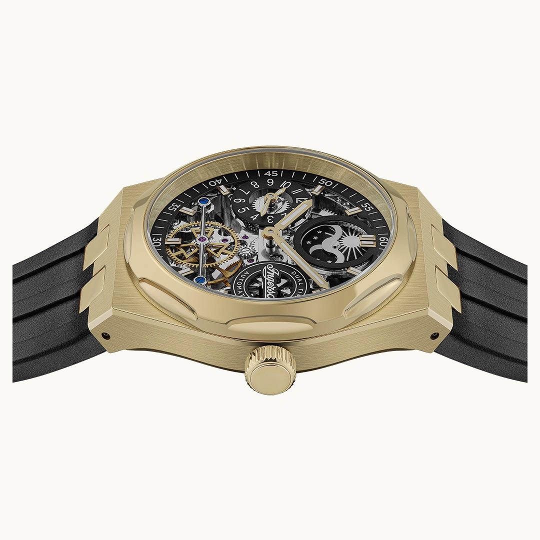 THE BROADWAY DUAL TIME AUTOMATIC WATCH I12907