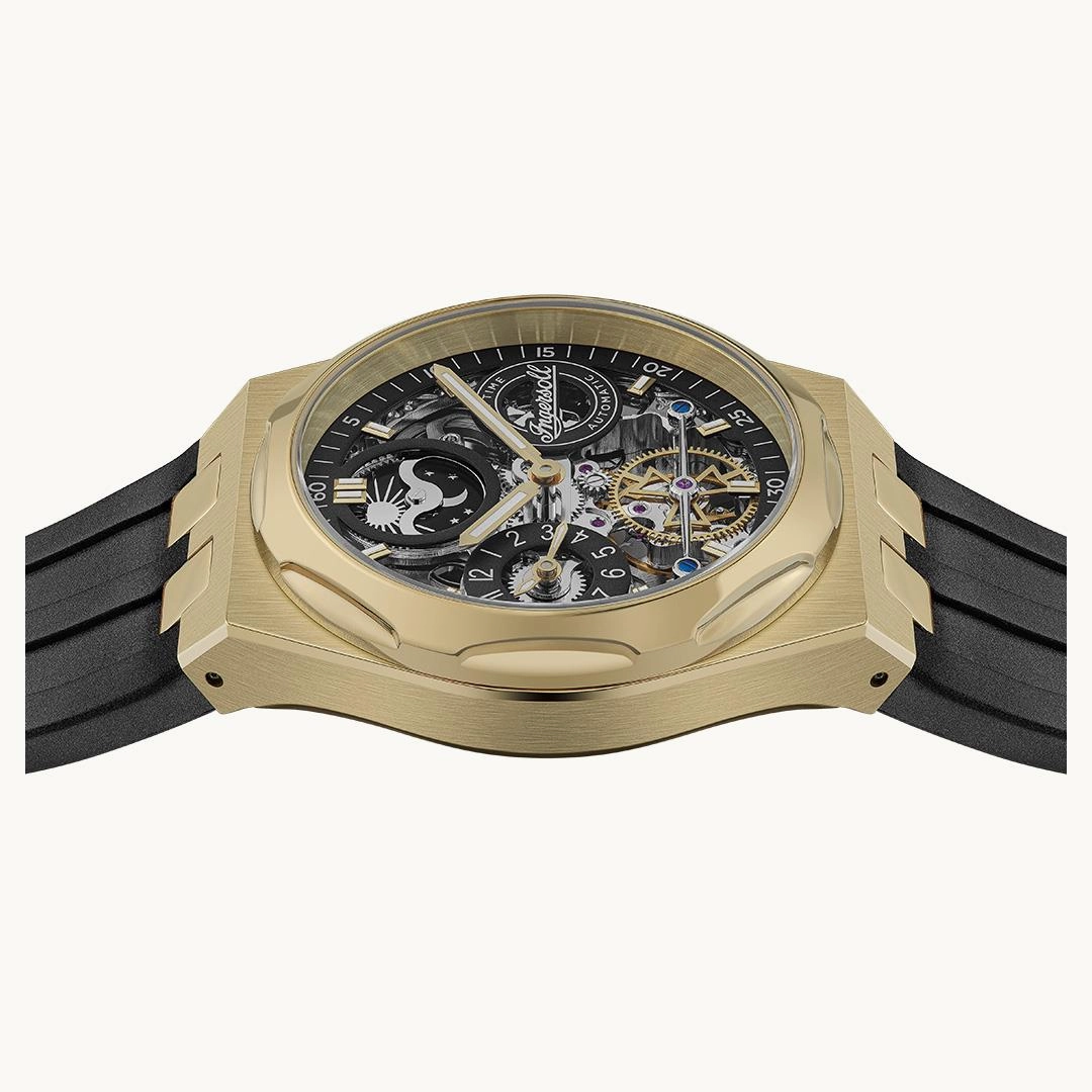 THE BROADWAY DUAL TIME AUTOMATIC WATCH I12907