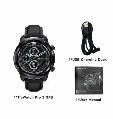TICWATCH PRO 3 GPS SMARTWATCH SHADOW BLACK